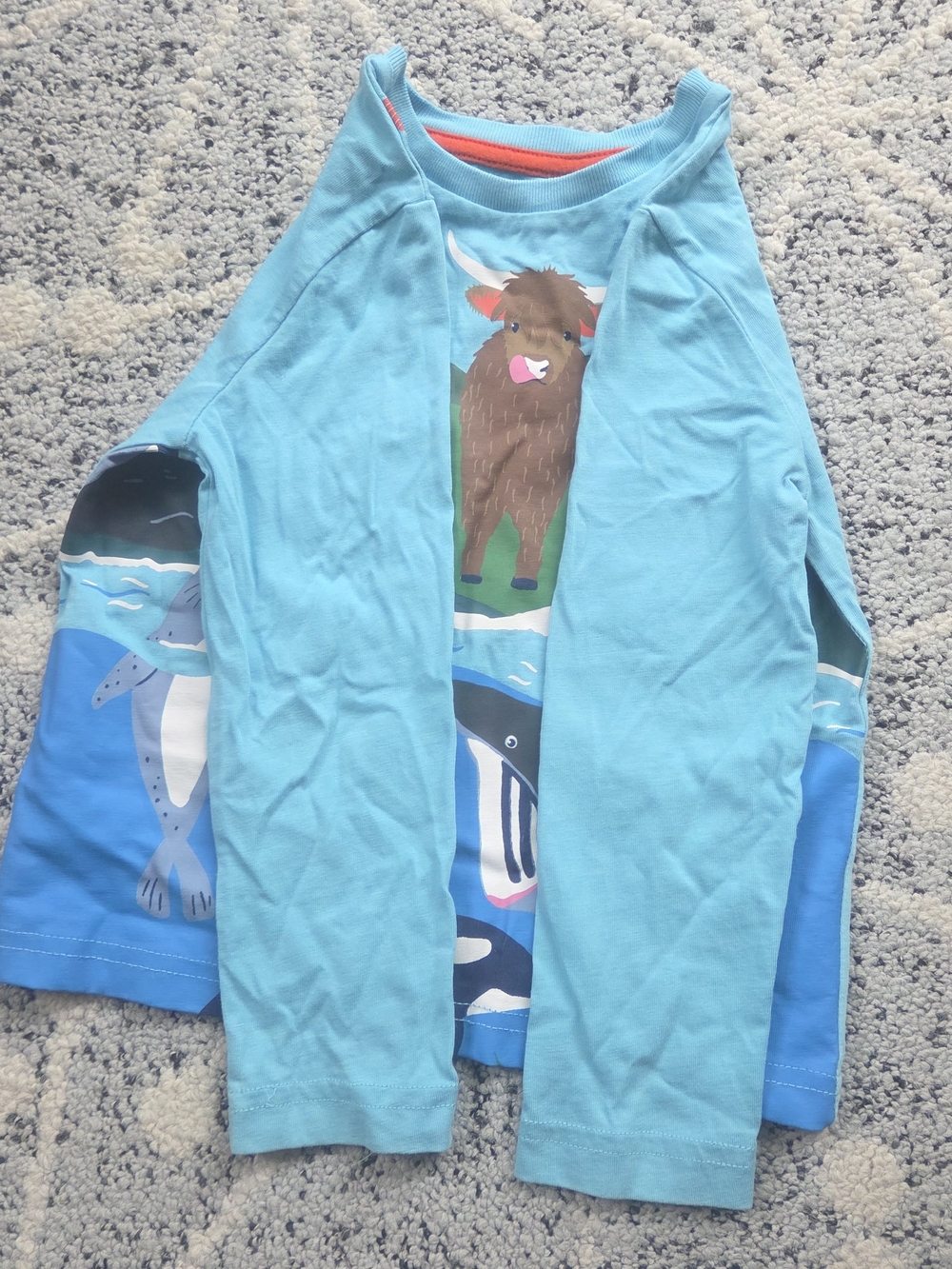 Mini Boden Animals Shark Whale Longsleeve Tee - Picture 4 of 6